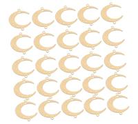 BESTonZON 50pièces Collier Pendentifs Lune Charms Métalliques Pour Création De Bijoux Pendentifs Pour Bracelet Et Collier Accessoires De Mode Féminine