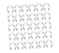 BESTonZON 50pièces Lot de Pinces u INOX pour Fixation Tube Lumière LED Clips Robustes Et Faciles à Installer pour Ampoules Et Tubes Fluorescents Supports Durables Anti-affaissement