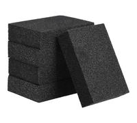 BESTonZON 5pcs éponge de Nettoyage Corindon Nano éponges à récurer pour récurer la Cuisine Salle de Bains casseroles casseroles éviers Plat ustensile éponge (Noir)