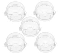 BESTonZON 5pièces Couvre-commande De Cuisinière à Gaz Pour Sécurité Garçon Fille Boutons De Cuisinière Et Four Facile Installation Maison Cuisine