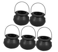 BESTonZON 5pièces Lot De Petits Chaudrons Halloween Paniers à Bonbons Seaux De Pour Fête