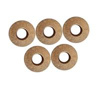 BESTonZON 5pièces Pot De Fleurs Verre Couvercles Bois pour Récipients Hydroponiques Jardinière De Bureau avec Orifice pour Culture De Plantes