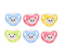 BESTonZON 6 Pièces apaiser la bouche jouet de dentition pour jouet d'apaisement nouveau-né babies toy Sucettes anneaux de dentition pour jouet à mâcher pour Gel de silice