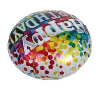 BESTonZON 6 pièces Ballons Aluminium Rond Décoration Réutilisable pour Fête Anniversaire Résistants et Faciles à Gonfler Accessoires Colorés pour Intérieur et Extérieur
