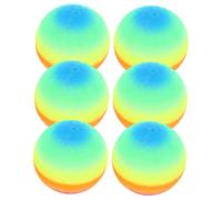 BESTonZON 6 pièces Ballons PVC Épais Balle Arc Ciel Rebondissante pour Garçon Fille Jeux Intérieur Extérieur Entraînement Sportif