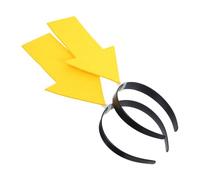 BESTonZON 6 pièces Bandeaux Flèches Jaunes Élastiques Décoratifs pour Cheveux Accessoires et Unisexe pour Fête Carnaval et Photobooth Lot