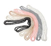 BESTonZON 6 Pièces Collier de Perles Long Chaîne Fausse Perle Légère et Élégante Accessoires Bijoux Vintage pour Femmes pour Fêtes et Mariages