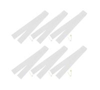 BESTonZON 6 Pièces Écharpes Vierges en Tissu Blanc, pour Fête et Mariage | Accessoire Solide Uni, Facile à Porter, pour Discours, Cabine Photo, Anniversaires et Future Mariée