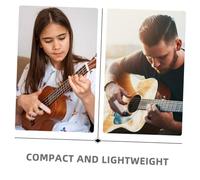 BESTonZON 6 Pièces Glass Guitar Slide Ring For Acoustic Finger Slider Lightweight Durable For Blues Country Jazz Performance