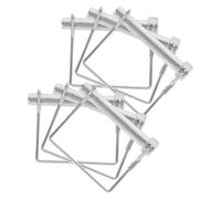 BESTonZON 6 pièces Goupilles de Verrouillage Carrées Multiples Usages pour Remorques Tracteurs Pelouse Jardin Pins de Sécurité et Portables pour Fixation et Blocage