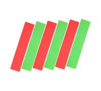 BESTonZON 6 Pièces Kit de Marqueurs de pour Terrain de Pickleball Marqueurs Plat PVC Durable Couleurs Contrastées Vert et Rouge Accessoires Entraînement pour Football et Tennis Portable et
