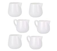 BESTonZON 6 Pièces Mini Crémier En Céramique Avec Poignée Petit Pichet À Crème Sauce Pichet Cruche Avec Bec Saucière Ketchup Café Lait Tasse Pour Café Thé Lait