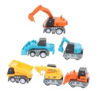 BESTonZON 6 Pièces Mini Voiture Camion Alliage à Rappel de Modèle de Camion pour Garçon Fille pour Développement Cognitif et Social