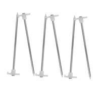 BESTonZON 6 Pièces Piquets de Tente Robustes Piquets de Fixation Résistants pour Camping Tentes et Auvents Réutilisables Design Pratique et Durable