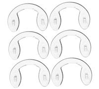 BESTonZON 6 pièces Plaquettes Nez Lunettes Silicone U Coussinets Antidérapants Silicone Forme de U Compatibles Montures Optiques et Solaires Maintien Ergonomique pour Sport et Usage