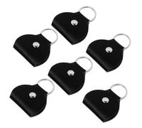 BESTonZON 6 Pièces Sac De Rangement pour Médiators Cuir Pochette Portable avec Porte-clés pour Sac à Médiator Étui à Léger