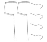 BESTonZON 6 Pièces Support de Gouttière en Fer Argenté Robuste Fixation Intégrée pour Gestion des Eaux Pluviales sur Bâtiments Résidentiels et Commerciaux