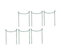 BESTonZON 6 Pièces Supports de Plantes Lot de Cadres de Support Mi Rond pour Jardin Tuteurs Stables et Durables pour Plantes Fixation et Protection des Fleurs Intérieur et Extérieur