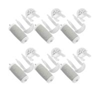 BESTonZON 6 pièces Têtes de remplacement pour exfoliant pour les pieds, gris, en plastique, rouleaux de pédicure de rechange, pour nettoyage facile, pour soin des pieds et des mains