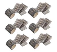 BESTonZON 6 Rouleaux Autocollants De Train Vintage Ruban De Route Ferroviaire Autocollants De Train Diy Signe De Chemin De Fer Ruban Ferroviaire Stickers Muraux Voitures Route