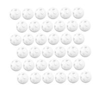 BESTonZON 60 Pièces Balles de Hochet Blanches pour Jouets Garçon Fille Inserts Plastique pour DIY Peluches Sons Sensorielles Nés Accessoires Réparation et Création de Hochets