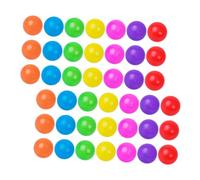 BESTonZON 60 pièces Balles de Jeu Colorées pour Piscine à Balles Jouets Amusants pour Garçon Fille Plastique Rond Accessoires de Fête Garçon Fille