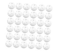 BESTonZON 60 Pièces Cloche de en peluche inserts de boules de hochet inserts de boule de hochet pour les jouets pour bébés Plastique blanche
