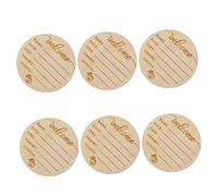 BESTonZON 6pièces Cartes Annonce Bois Pour Accessoires Photo Pour Étapes De Croissance Pour Séances Photo Mensuelles Anniversaires De Naissance Et Baptême