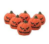 BESTonZON 6pièces Décoration Halloween Résine Lot de Mini Citrouilles Ornement De Scène Accessoire pour Aquarium Et Décoration Intérieure