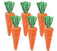 BESTonZON 6pièces Jouets à Mâcher pour Lapin Jouets Tissés pour Soins Dentaires pour Petits Animaux Protection Meubles Et Comportement Mâchage