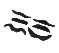 BESTonZON 6pièces Lot De Moustaches Fausses Autocollantes Pour Cosplay Fête Masquée Halloween Garçon Fille Et Adultes