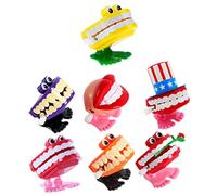 BESTonZON 7 pièces Jouets à Remonter Forme de Dent Jouets Mécaniques Amusants pour Garçon Fille et Fête avec Design Cartoon Adorable