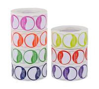 BESTonZON 7 Rouleaux D’Étiquettes Autocollantes pour Gestion des Stocks Alimentaires Stickers Semaine Colorés du Lundi au Dimanche Adhésifs Papier Doux pour Organisation Restaurant et