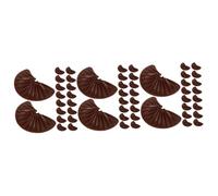 BESTonZON 72 Pcs Imitation Pépites De Chocolat Décoratif Faux Chocolat Table Chocolat Simulé Chocolat Décor Intéressant Chocolat Modèle Faux Alimentaire PVC Multifonction Petites