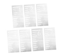 BESTonZON 7pièces Pochoir De Croissance Pour Garçon Fille Règle De Mesure De Hauteur Murale Reusable Pour Suivi Du Développement Des Garçon Fille