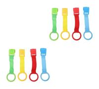 BESTonZON 8 Pièces apprendre à se tenir debout anneau de crèche bébé debout anneaux anneau de traction pour berceau anneaux de lit de bébé vertical copier bracelet Anneau suspendu tout-petit