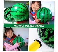 BESTonZON 8 pièces Ballon Gonflable Forme de Pastèque Garçon Fille Facile à Gonfler pour Jeux Extérieurs Plage et Jardin