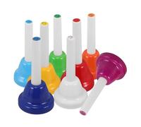 BESTonZON 8 Pièces Cloches à Main Colorées Notes Diatoniques Instrument Percussion Musical Éducatif pour Garçon Fille Apprentissage Musique Éveil Fête Chorale Église