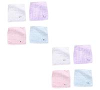 BESTonZON 8 Pièces Mouchoir En Plein Coton Serviette De Nettoyage Du Visage Mouchoir Carré Serviette D'Absorption D'Eau Serviette De Visage Serviette De Main Serviette De Salive Pour