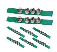BESTonZON 8 Pièces Tambourine Musical Instruments for Lightweight Hand Wrist Bells for Safe Ergonomic Design Early Learning Toys Rhythm and Sound Training