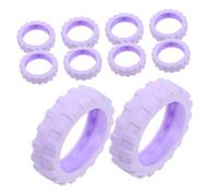 BESTonZON 8pièces Housses De Pour Roues De Valise Silicone Absorption Des Chocs Et Du Bruit Pour Voyager Toute Tranquillité Roulettes