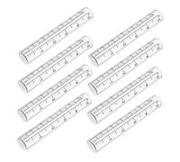 BESTonZON 8pièces Lot de Tubes de Rechange pour Pluviomètre Tube Verre Transparent pour Mesure de Précipitations Usage Extérieur Jardin et Pelouse