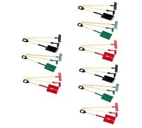 BESTonZON 9 Ensembles Mini Outils de Jardinage pour Modèles Simulés Râteaux Rouges Verts pour Décoration Éducation