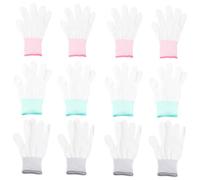 BESTonZON 9 paires Gants de Jardinage Nylon Statiques avec Revêtement Latex Antidérapant Lot de S Confort et Protection Polyvalente pour Travaux de Jardin et Bricolage