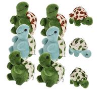 BESTonZON 9 Pièces charmes de Porte-clés Décoration de téléphone Tortue Accessoire Mode Tortue Ornements Suspendus à Main en Peluche Mini-Tortues Animal décor en Peluche