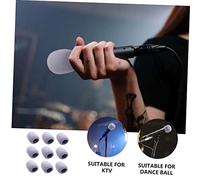 BESTonZON 9 pièces Protections Microphone Eva Gris Pare Brise Bruit Ktv et Conférence Bonnette Microphone Elastique pour Chant Instrument et Interview