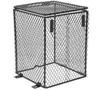 BESTonZON Abat-Jour Chauffant en Métal Robuste pour Terrarium, Housse Anti-brûlure Carrée Compatible Lampe Chauffante Reptiles, Accessoire pour Cage à Perroquets et Petits Oiseaux,