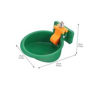 BESTonZON Abreuvoir Automatique pour Bovins et Ovins Distributeur Eau Large Capacité Plastique Bol Eau Automatique pour Ferme Abreuvoir Stable pour Vache Mouton Cochon et Chien