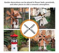 BESTonZON Accessoire De Moulin Plastique Étanche pour Jardin Lame Stable De Remplacement pour Éolienne Solaire Extérieure