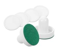 BESTonZON Accessoires de Hockey sur Table Blanc en Plastique Palets de Remplacement Confortables pour Salle de Jeux et Jeu de Hockey sur Table